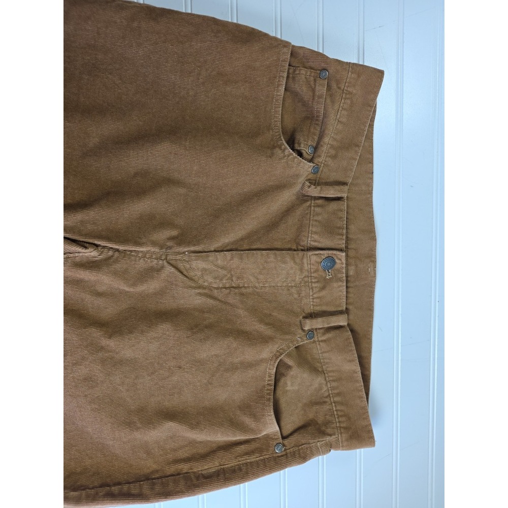 Brooks Brothers Pants Mens 36x30 Brown Corduroy Slim Chino Stretch Casual